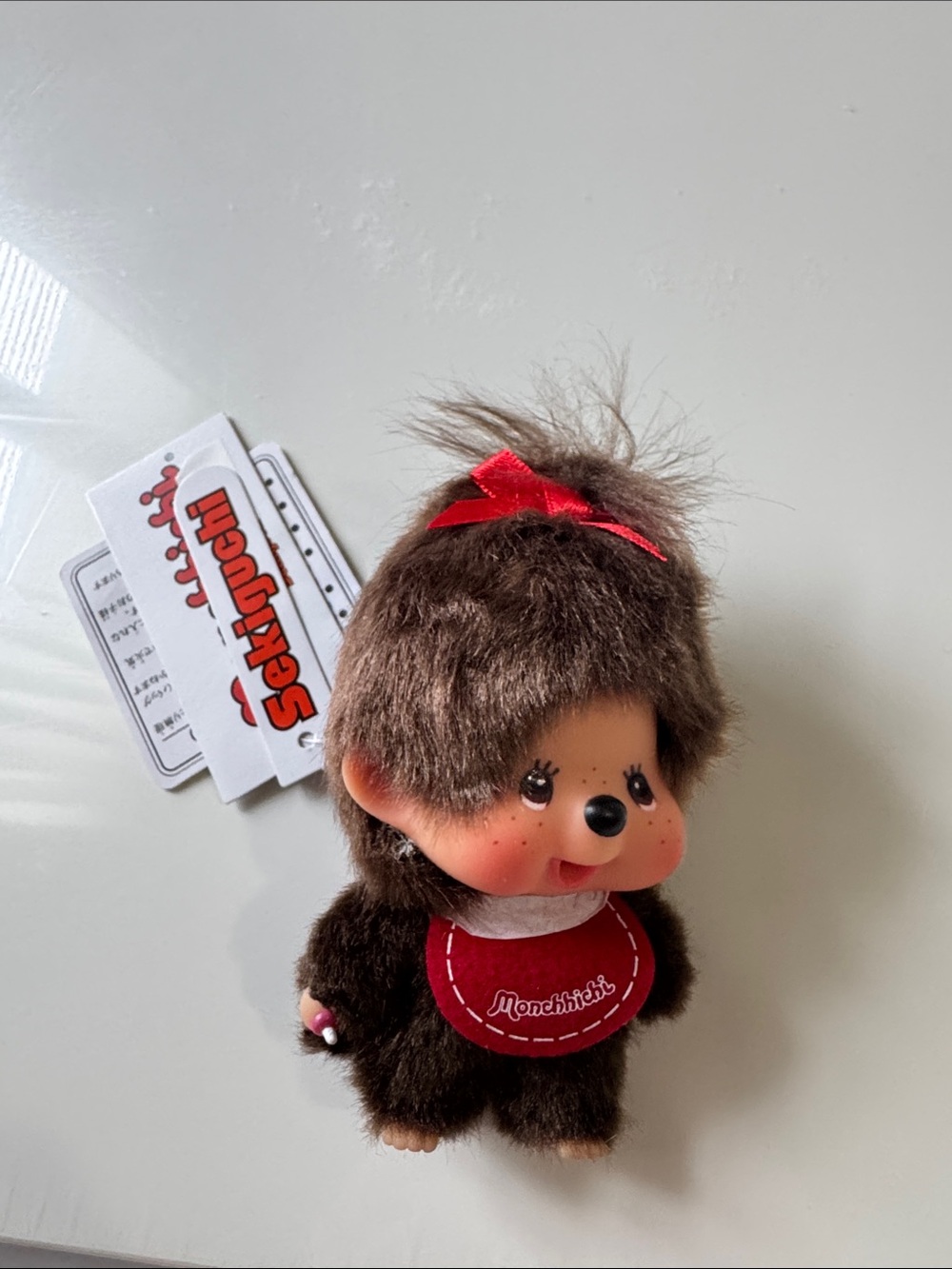 MONCHHICHI Sekiguchi brown baby girl bag charm Sekiguchi